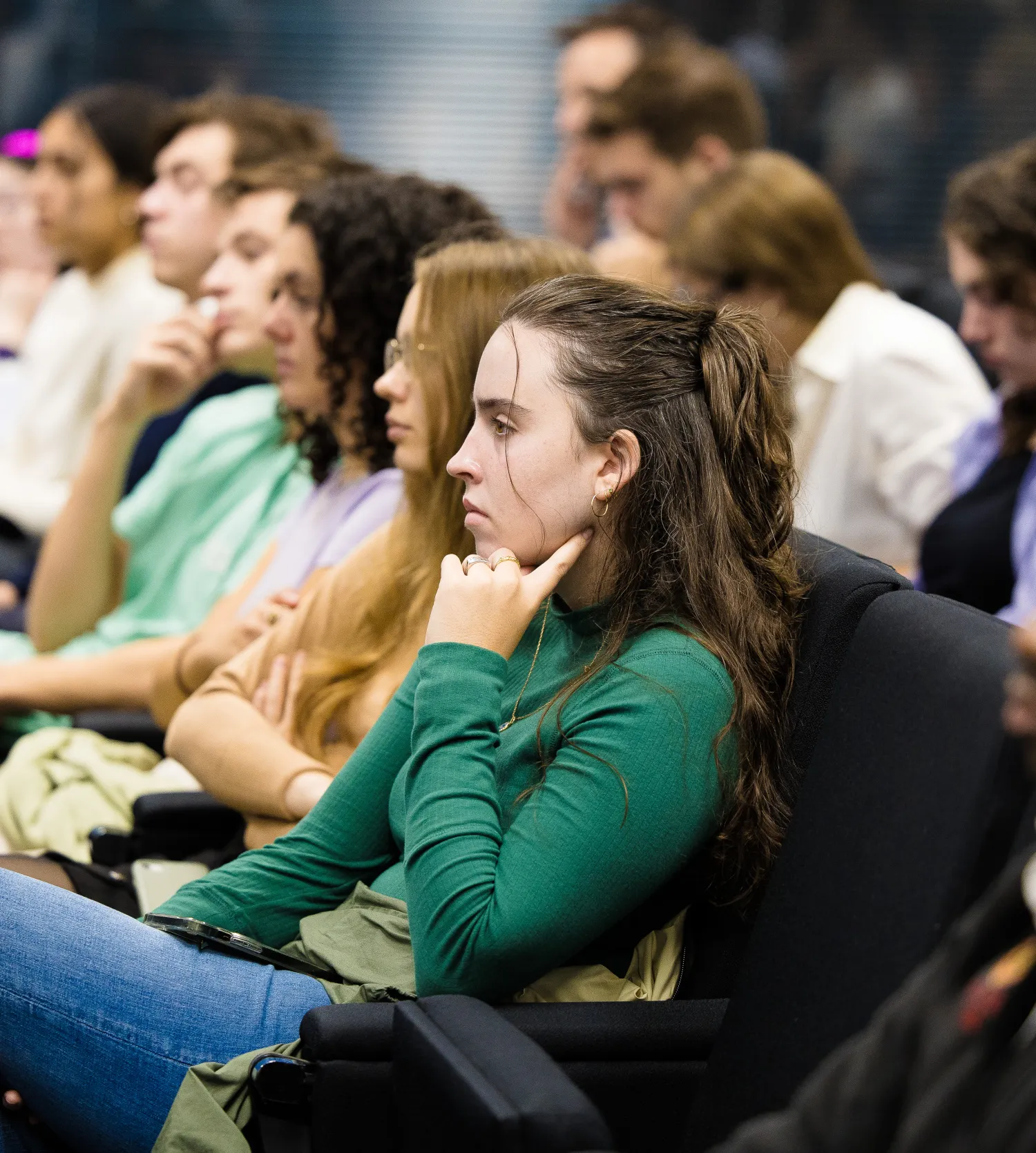 Image of a group of students in a lecture theatre