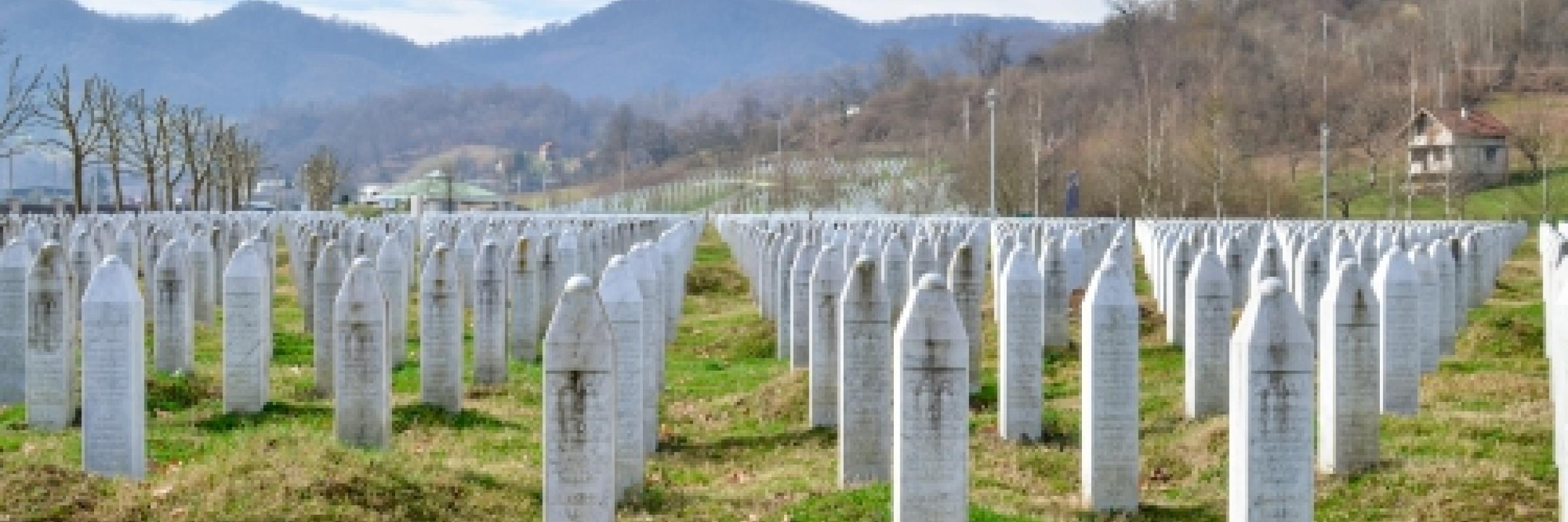 Image of a field of gravestones