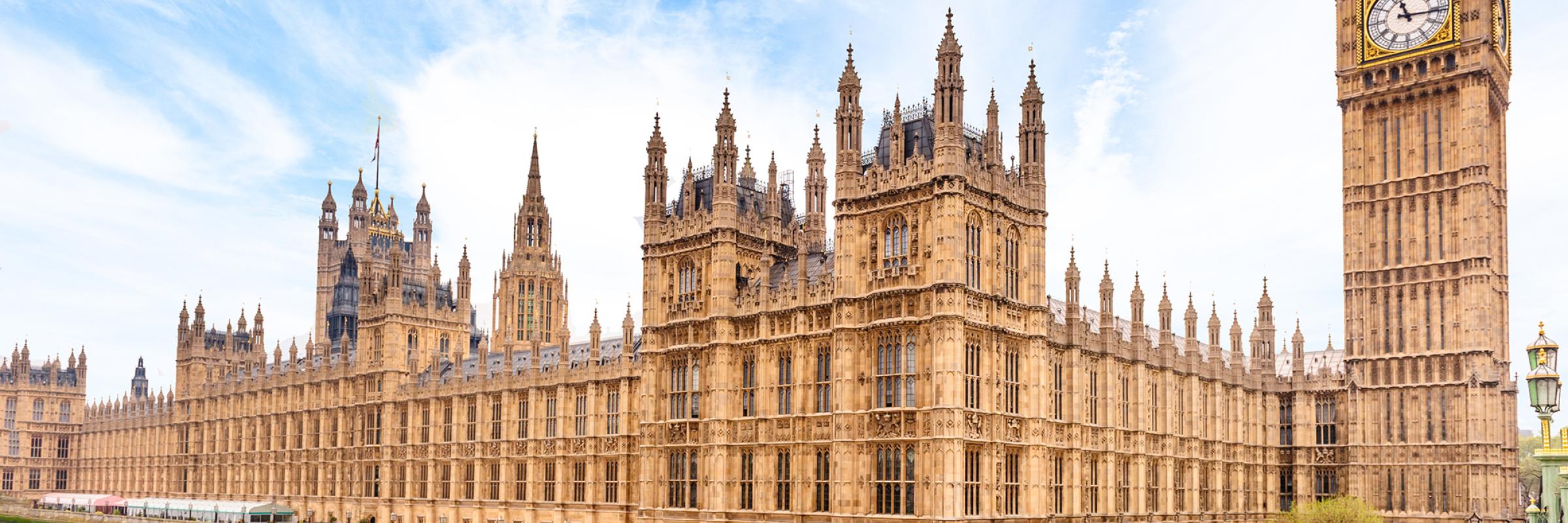 the Houses of Parliament across the Thames